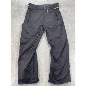 Volcom Ventral Snowboard Pants Mens Small Black Polyamide Mesh Lined Mid-Rise